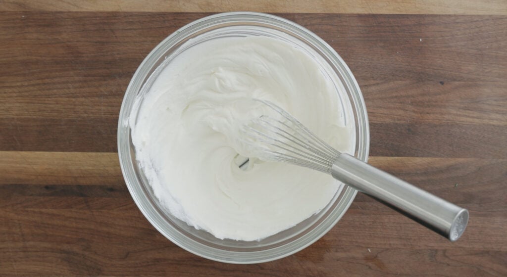 Ricotta cheese in a bowl