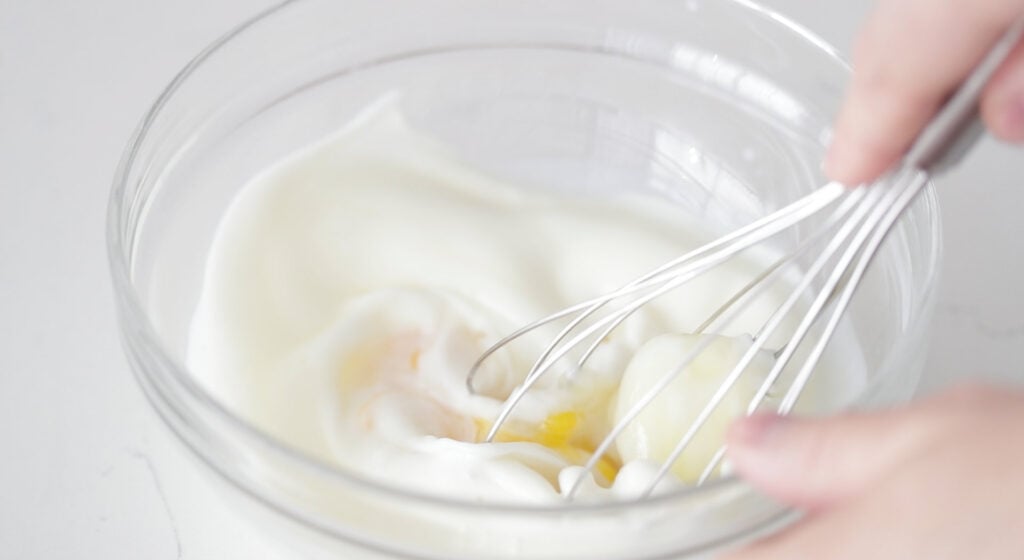 Whisk the wet ingredients