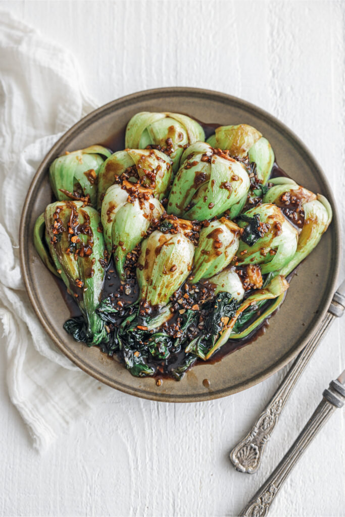 Bok Choy on a plate