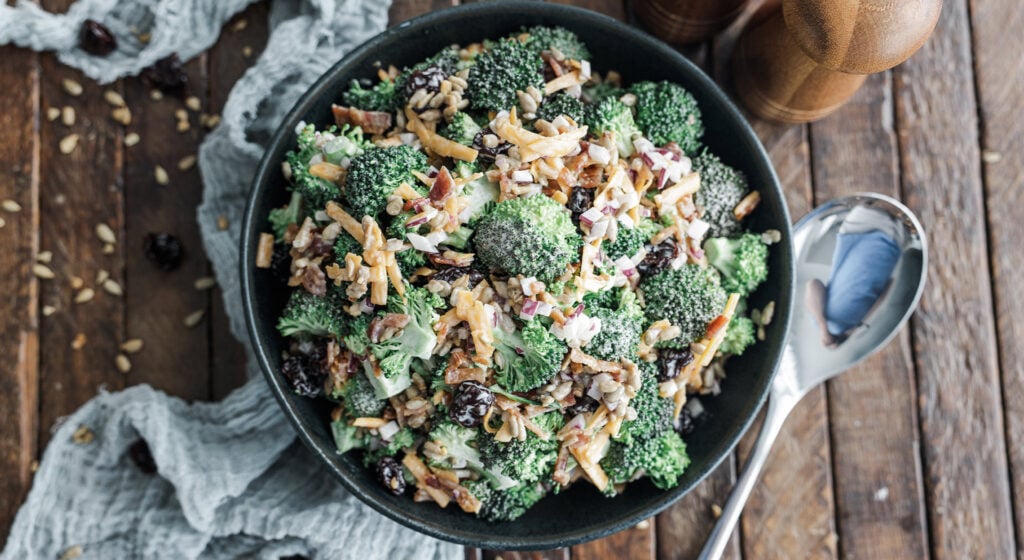 broccoli salad with cheese