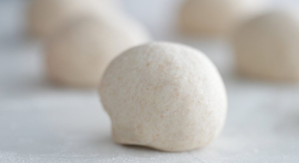 smooth dough ball