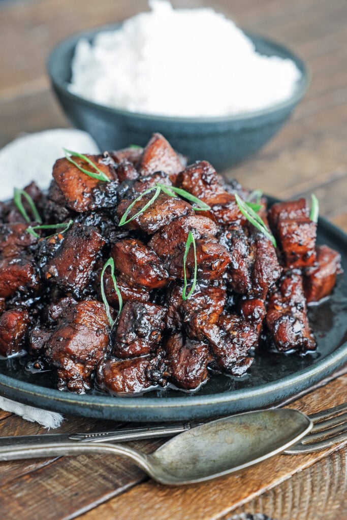 Pork Adobo on a plate