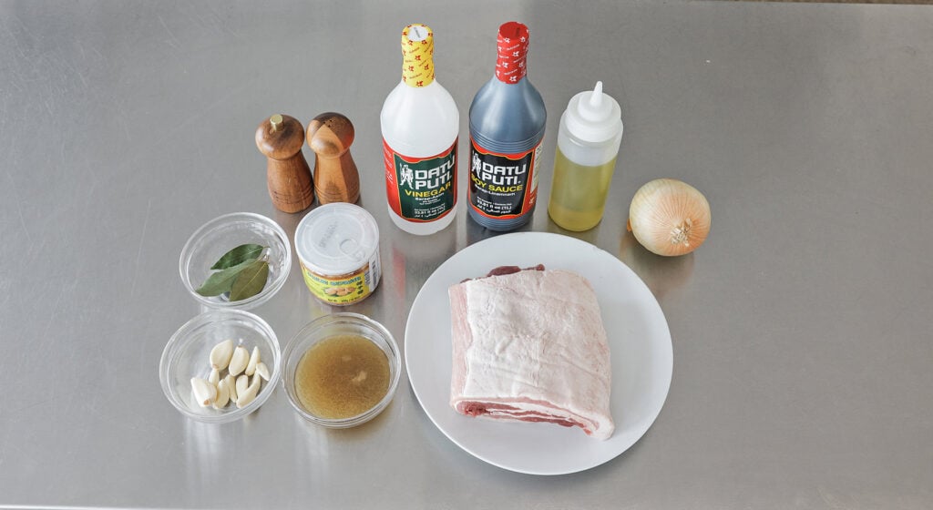 Pork Adobo Ingredients
