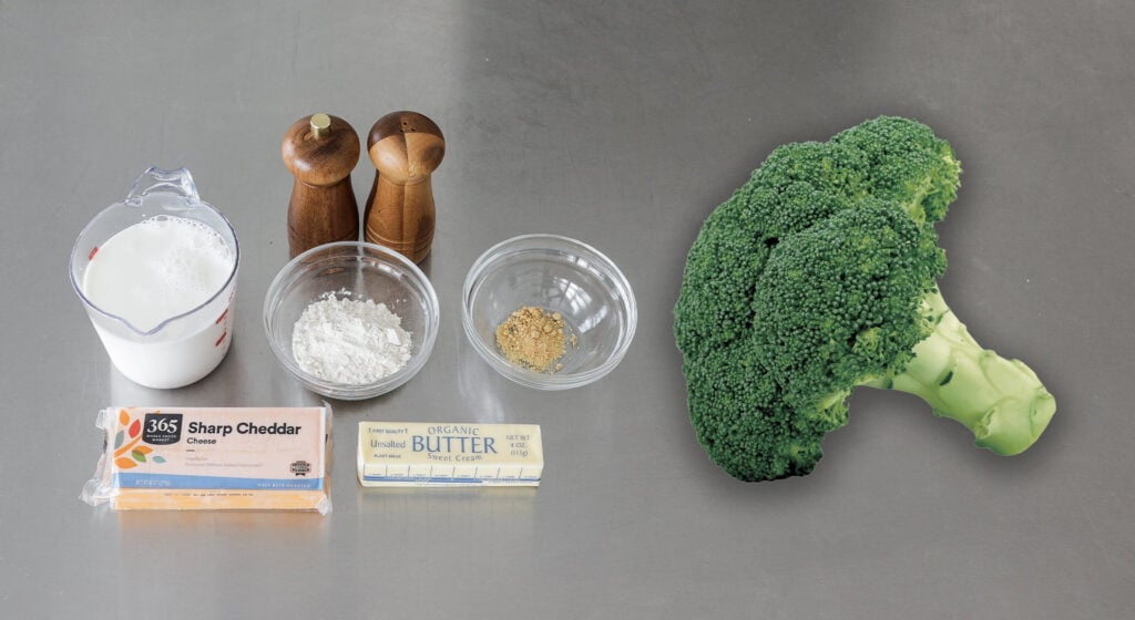 Cheesy Broccoli ingredients