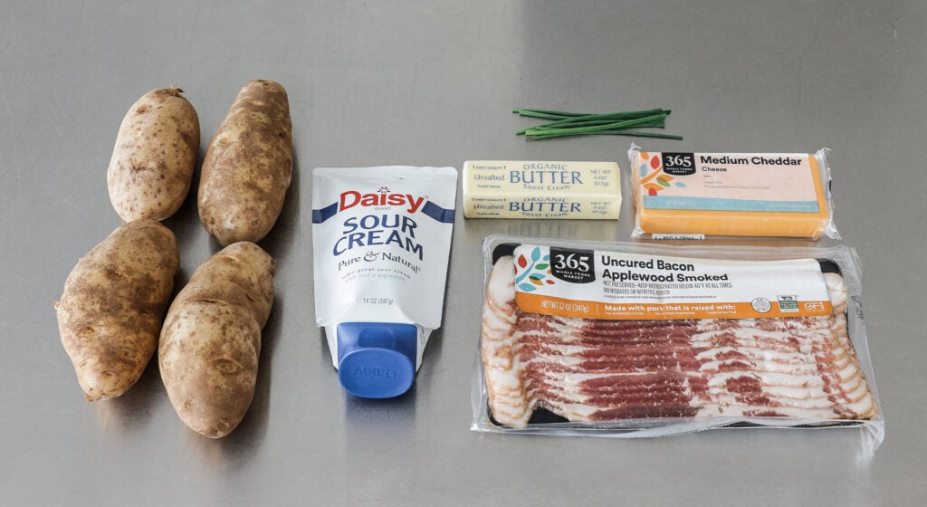Jacket potatoes ingredients