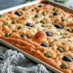 Olive Focaccia in pan