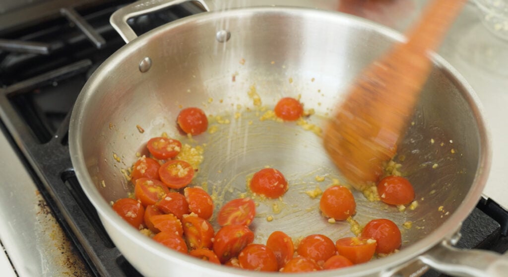 cooking cherry tomatoes