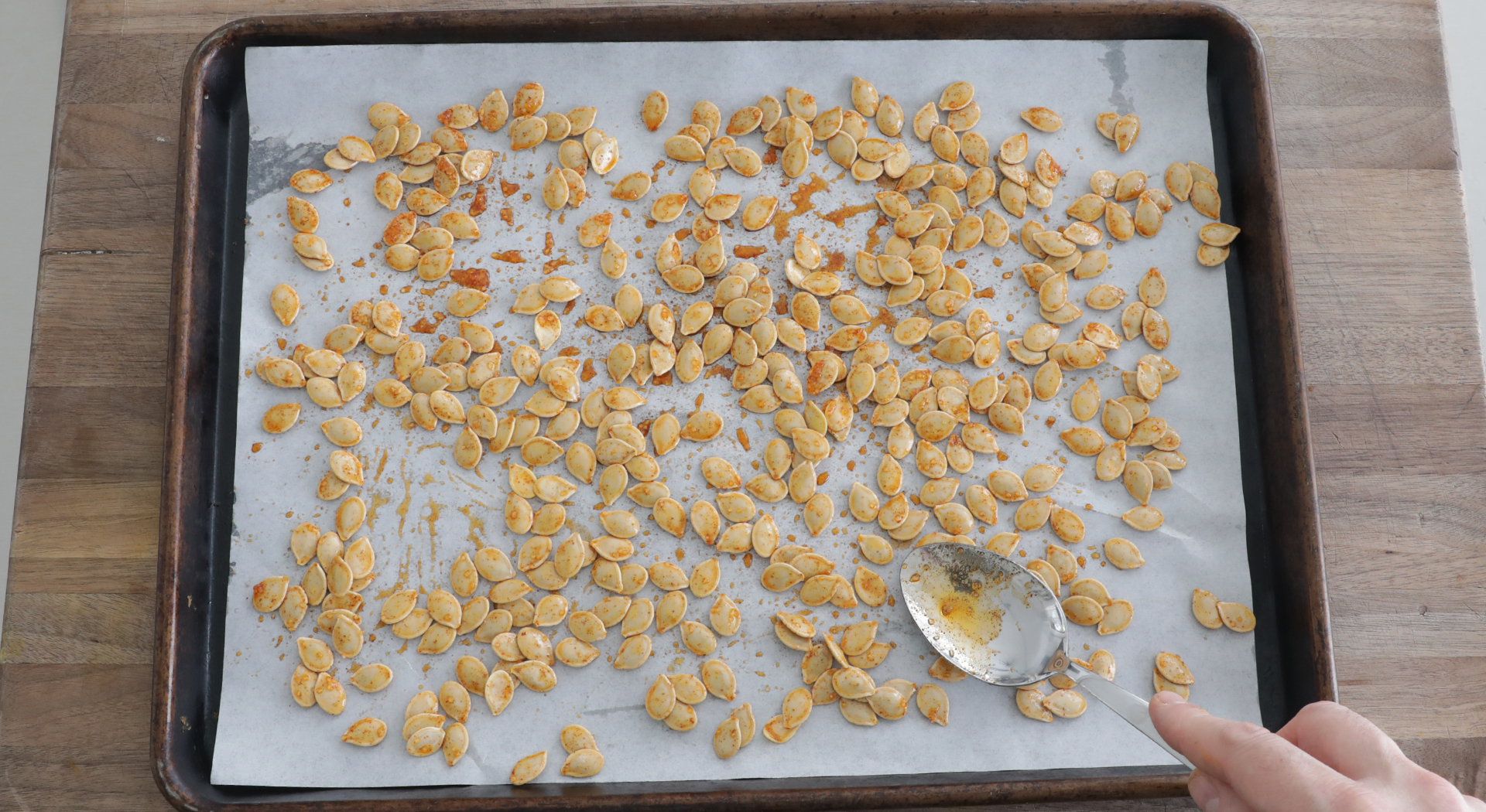 moving pumpkin seeds around