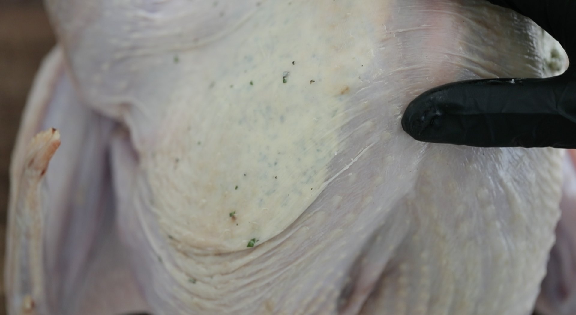 stuffing butter under turkey skin