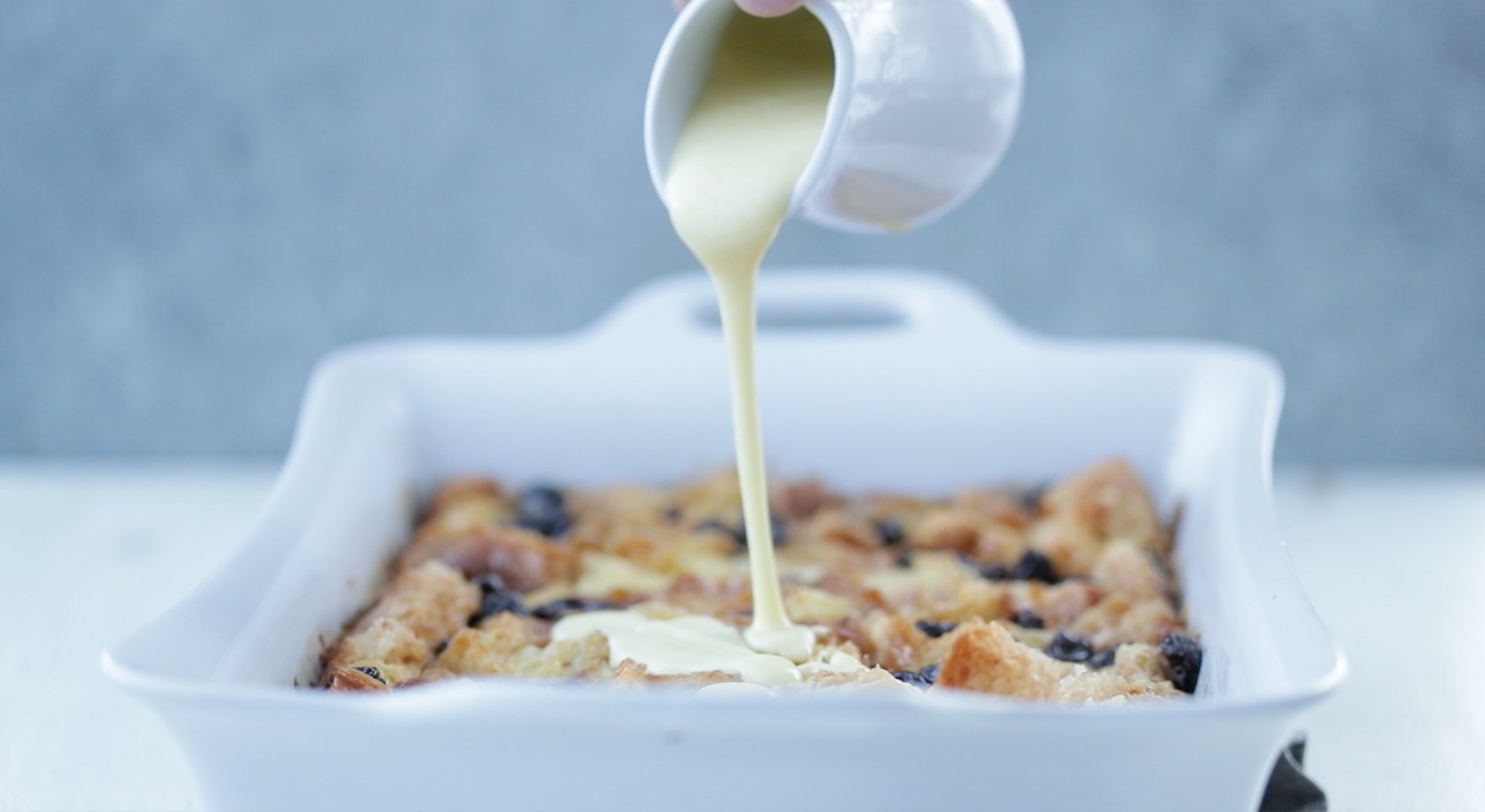 whipped zabaglione in a double boiler