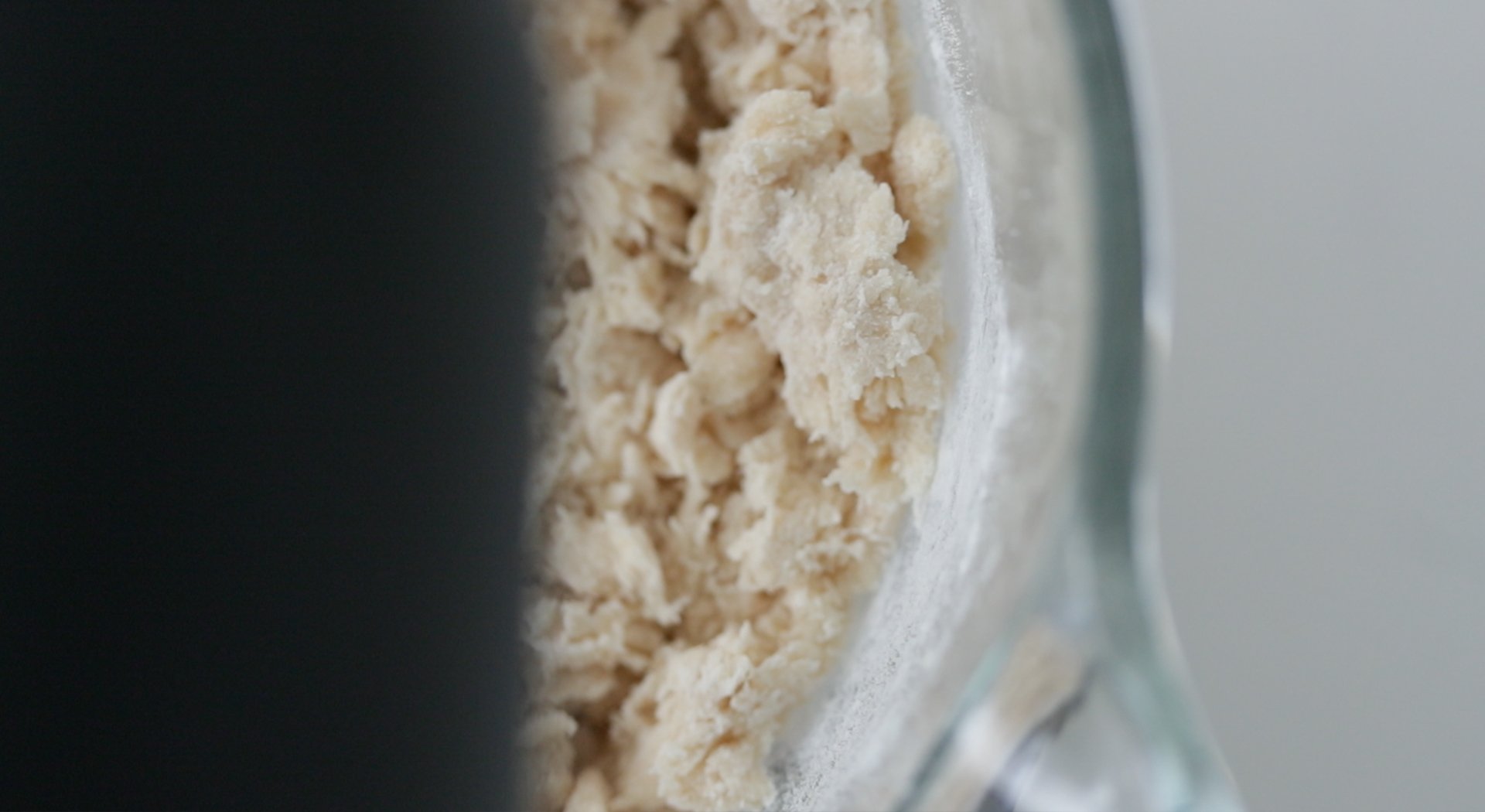 making dough in a mixer