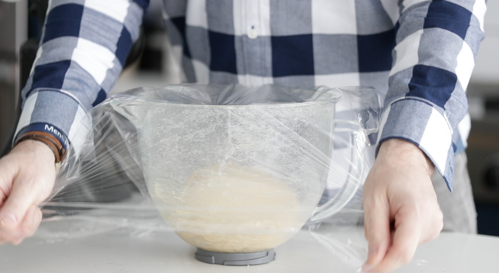 covering and resting dough