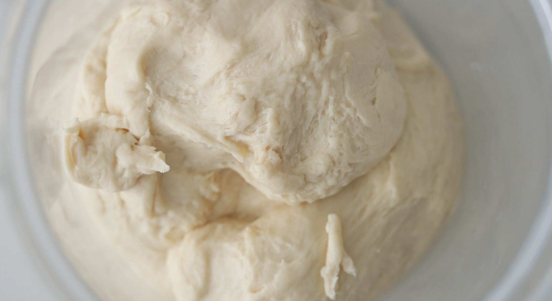 dough in a container