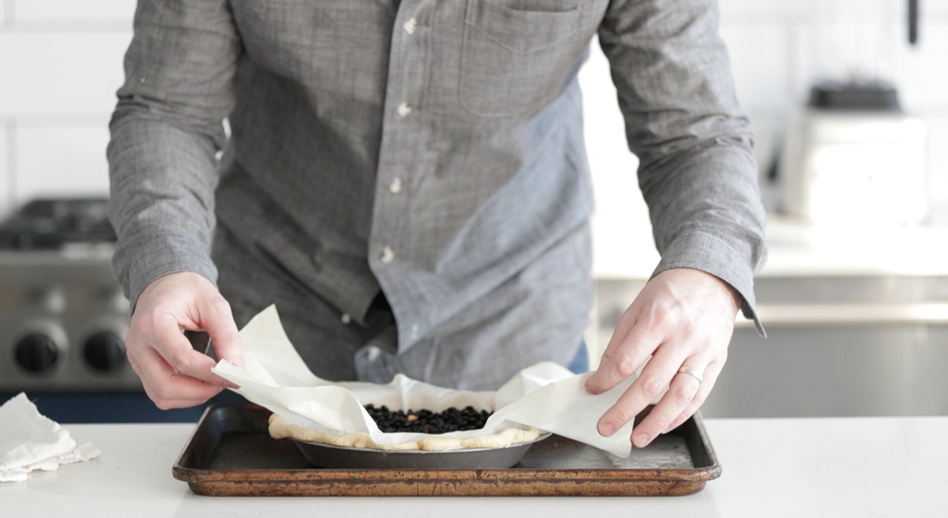 par-baking a pie crust