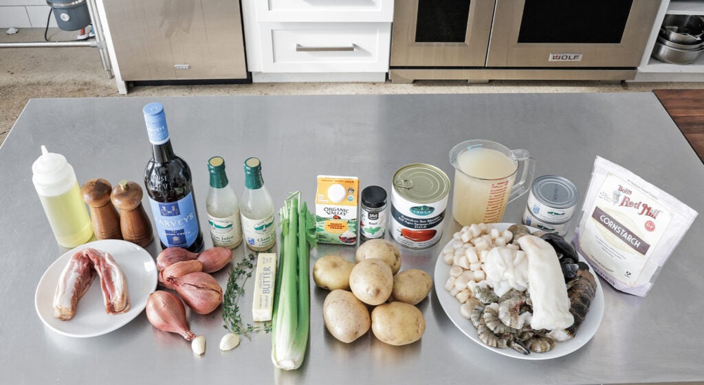 Seafood Chowder Ingredients