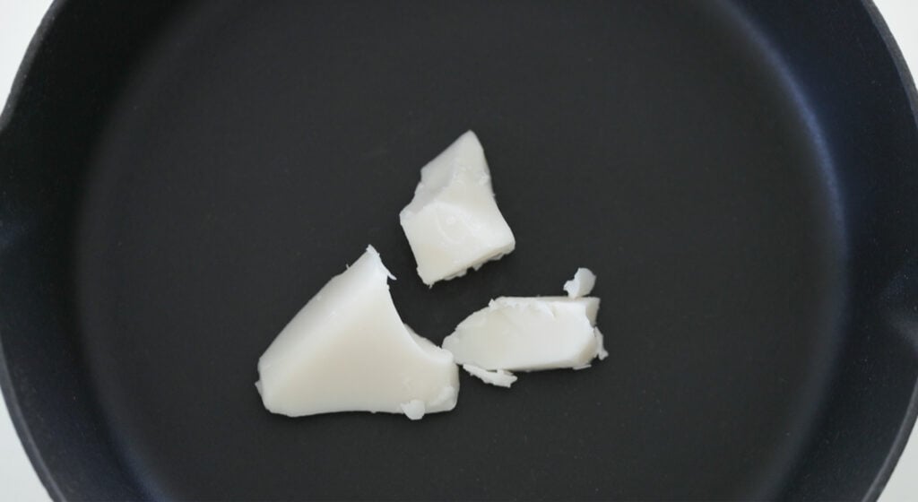 bacon fat in a cast-iron skillet