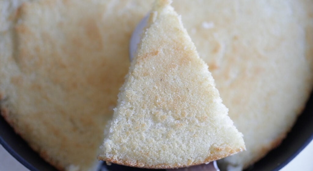 slice of southern cornbread