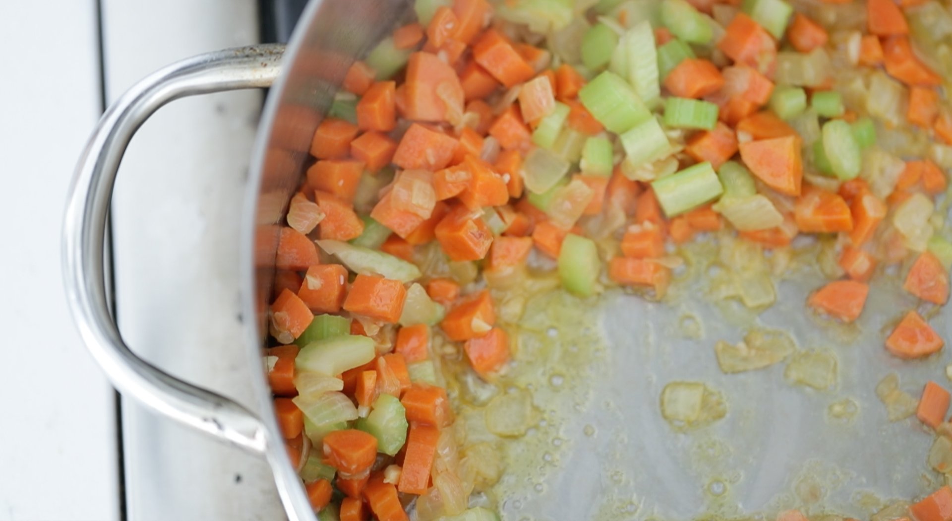 sautéing vegetables