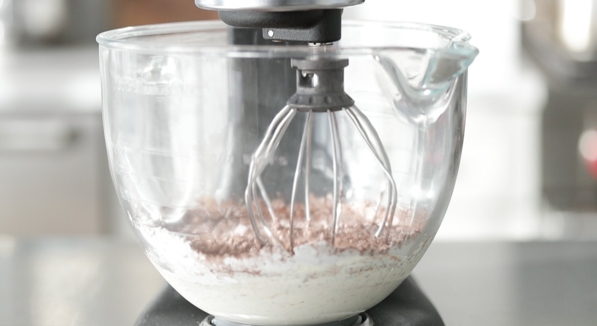 whisking a whipped cream filling