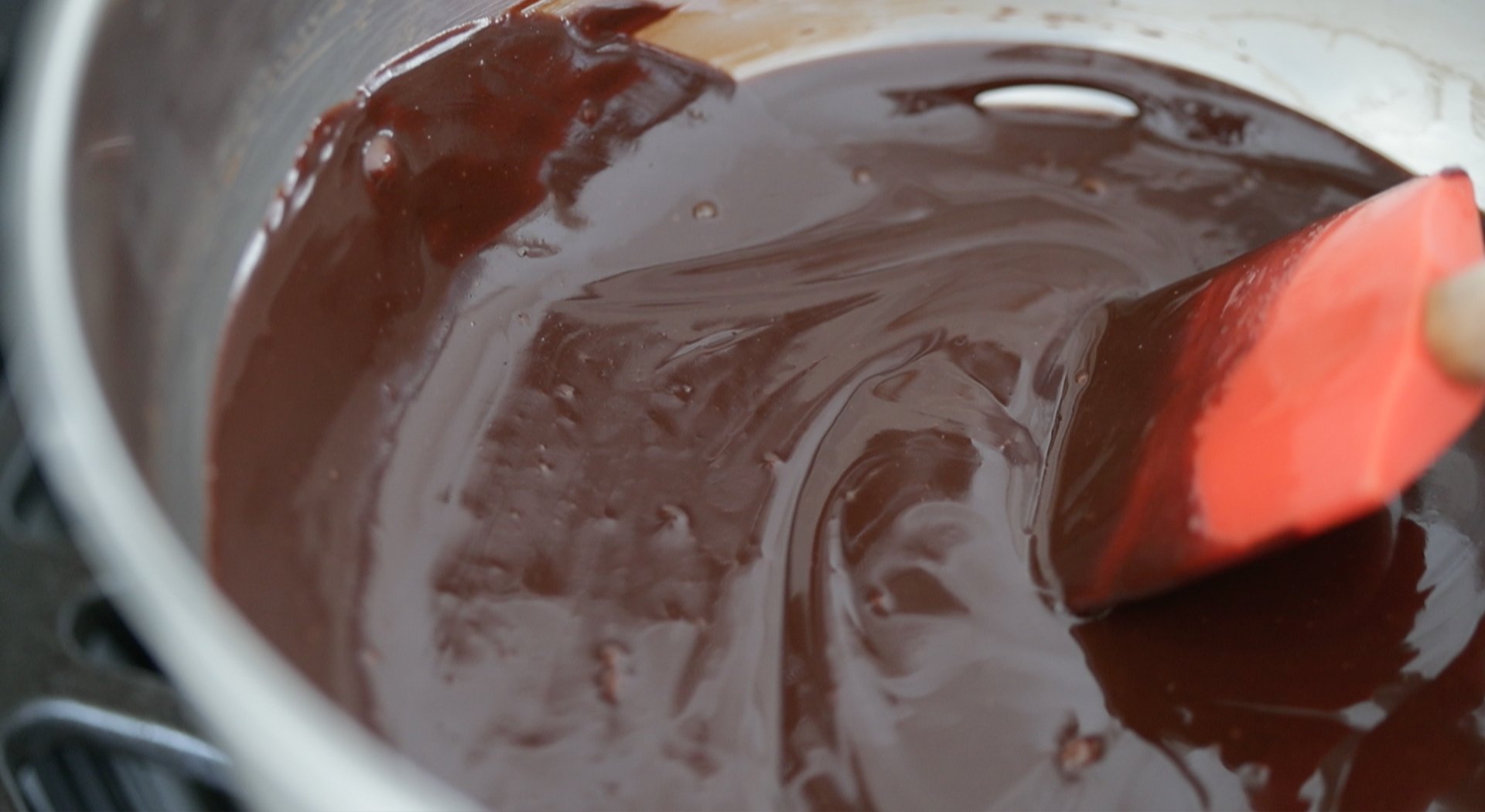 making chocolate ganache
