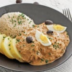 Aji de gallina on a plate
