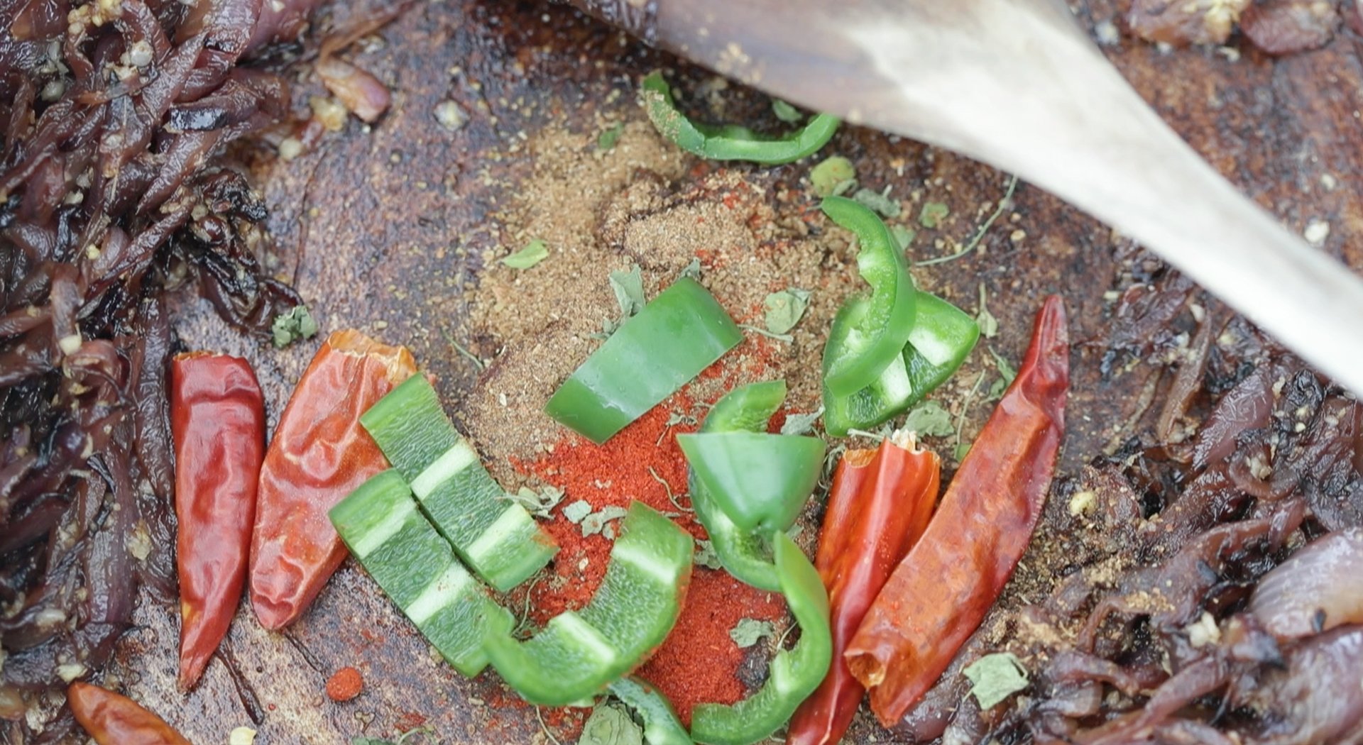jalapeños and dried chiles