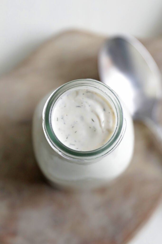 large jar of buttermilk ranch