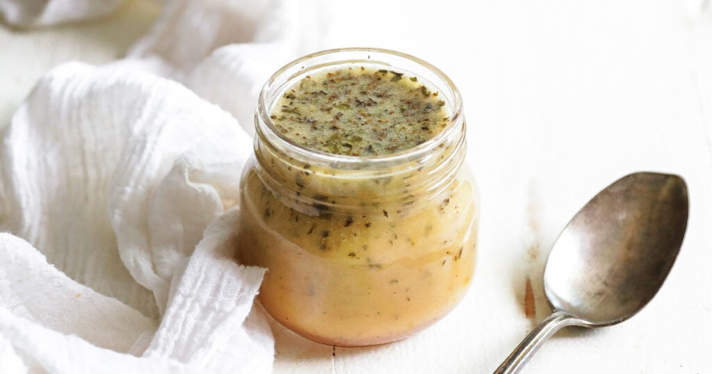 greek dressing in a jar