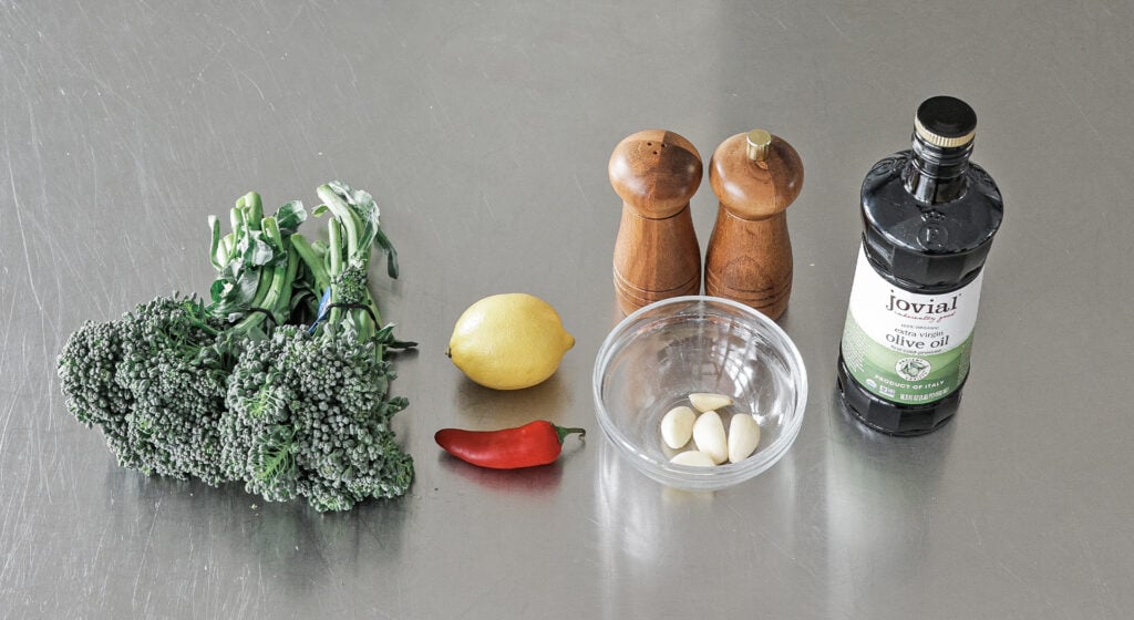 Sauteed Brocollini ingredients