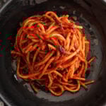 Spaghetti all assissina on a plate