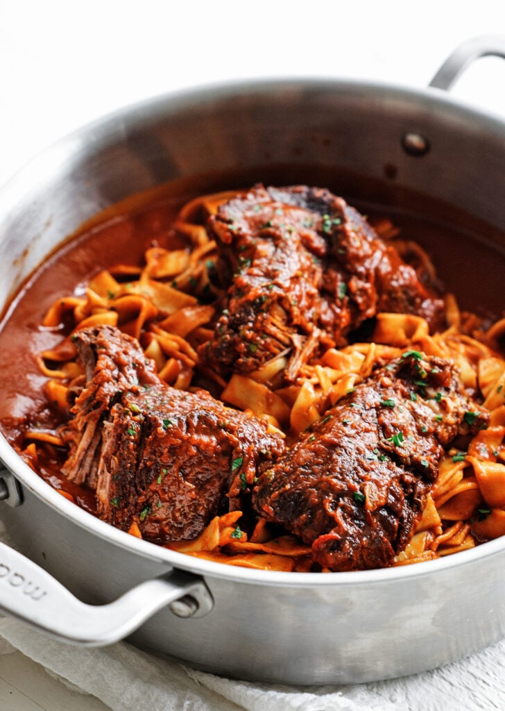 stracotto with pasta