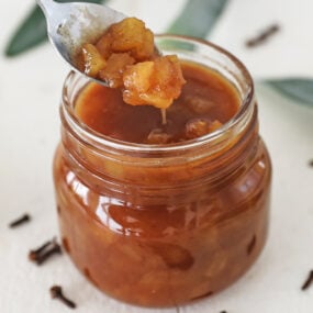 jar of pineapple glaze for ham