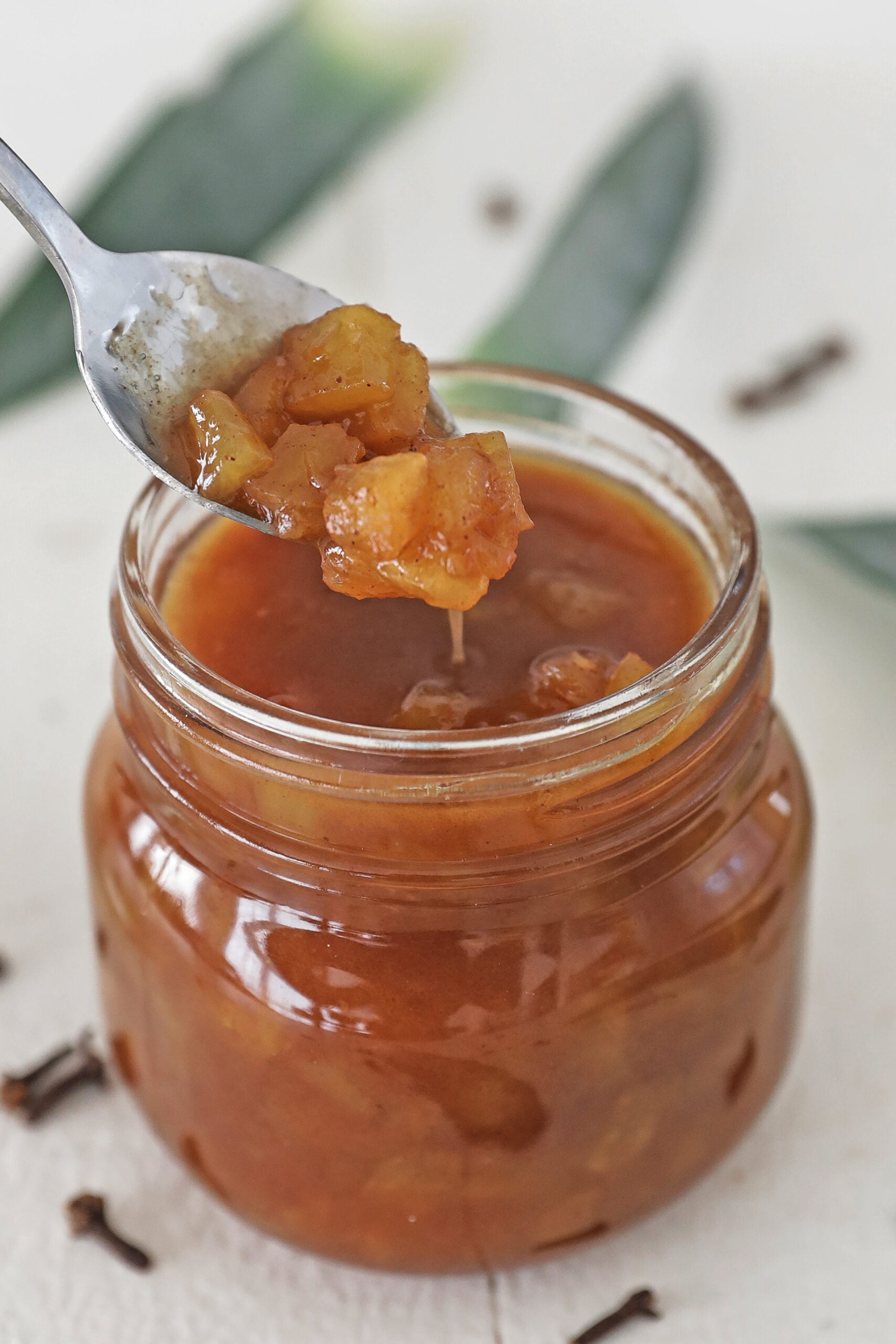 jar of pineapple glaze for ham