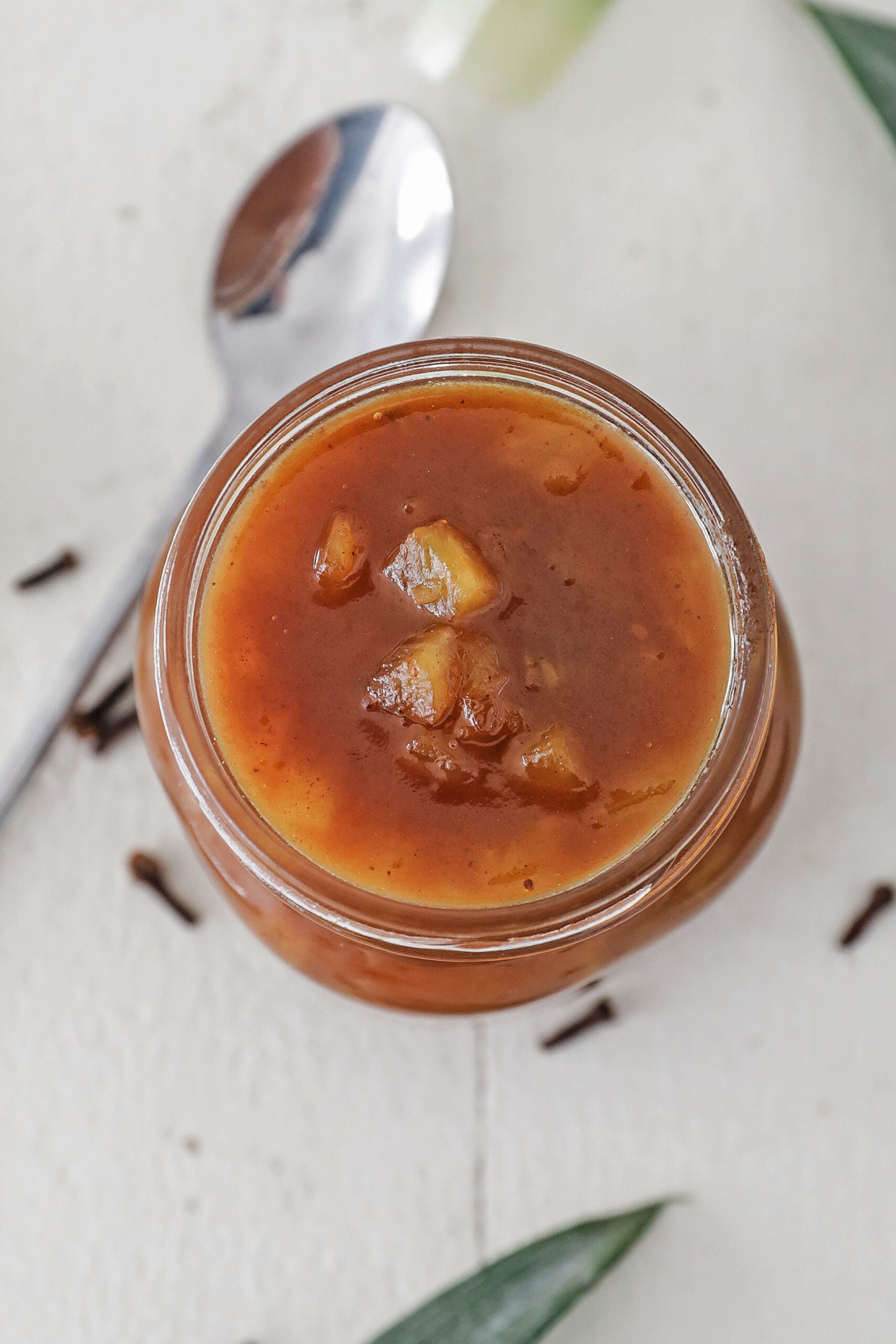 jar of pineapple glaze for ham