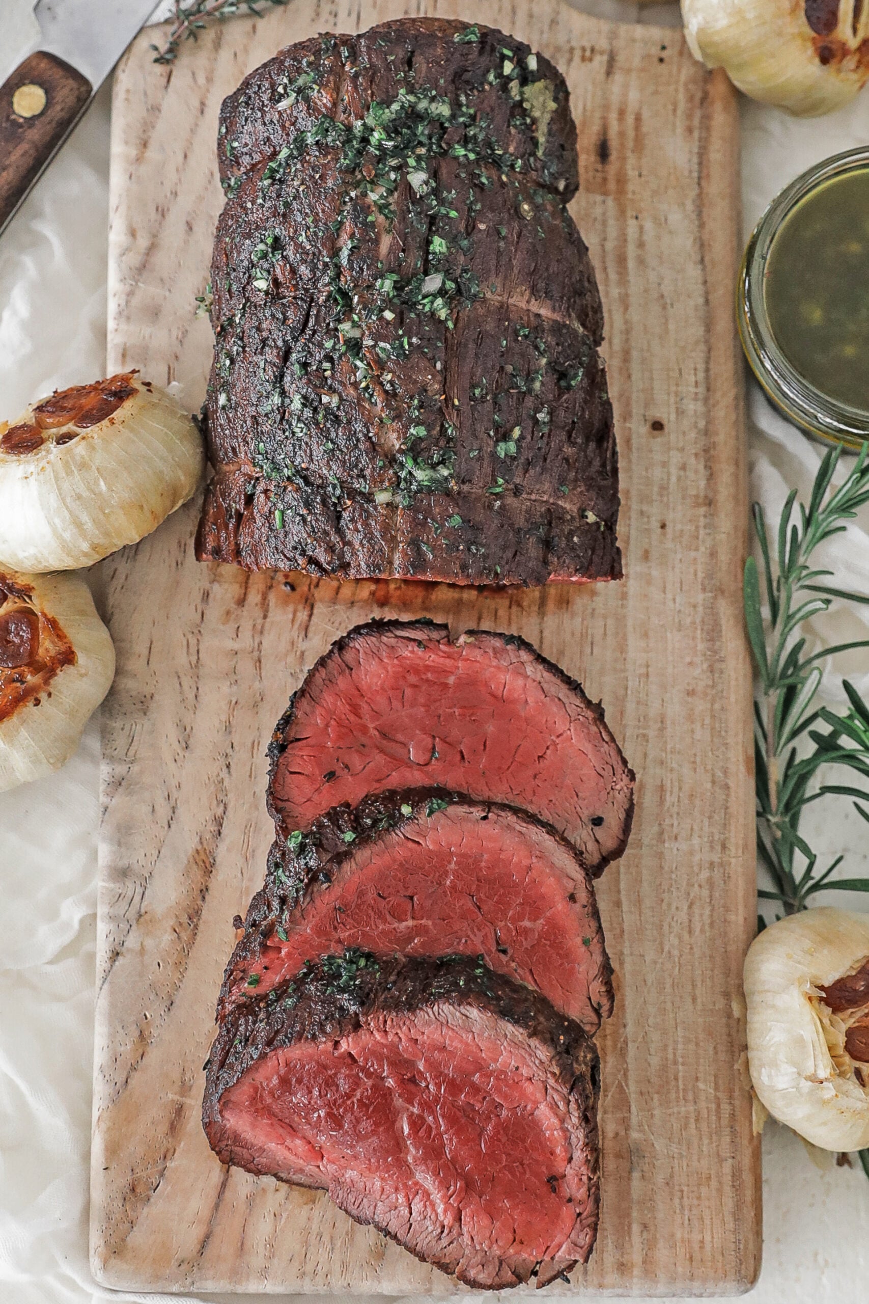 sliced beef tenderloin roast