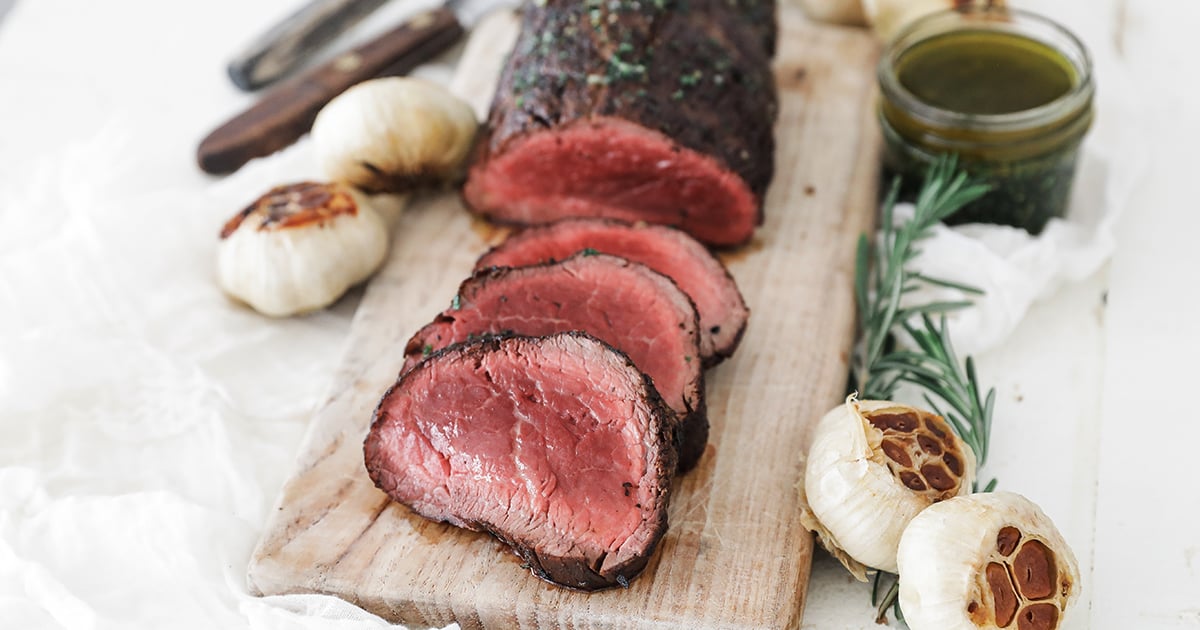 sliced beef tenderloin