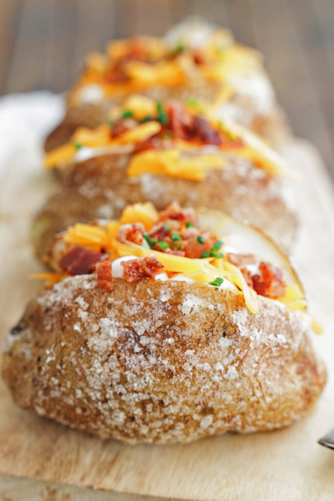 loaded baked potatoes