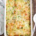 Savoirda potatoes in a baking dish.
