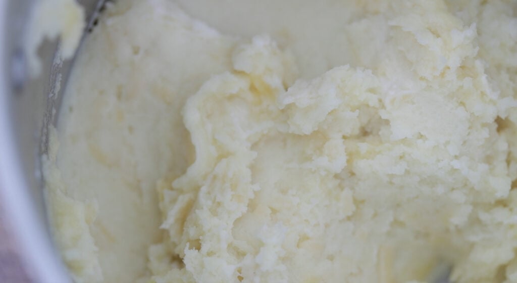 making mashed potatoes in a pot