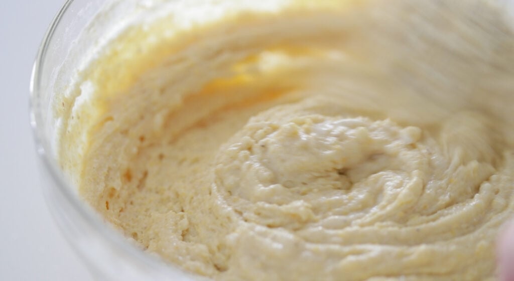 Add the dry ingredients to a bowl
