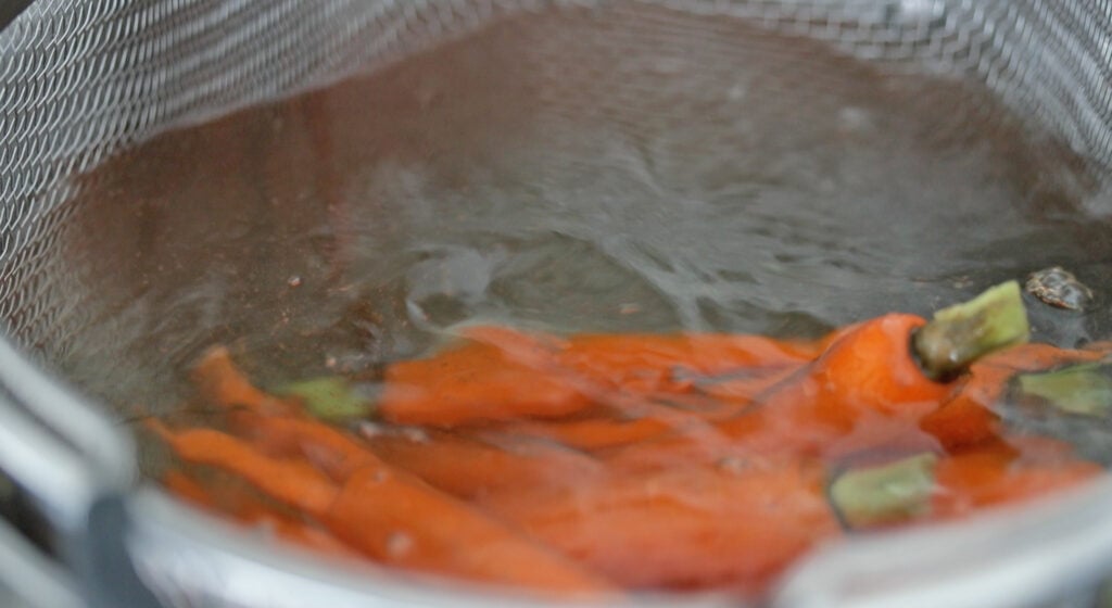 boil the carrots