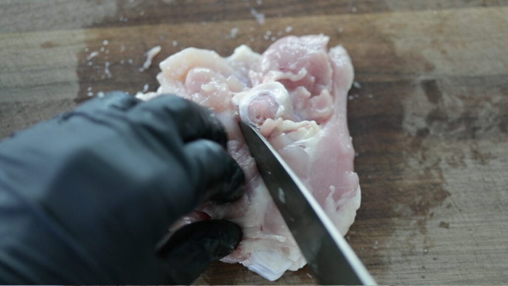 deboning chicken thighs