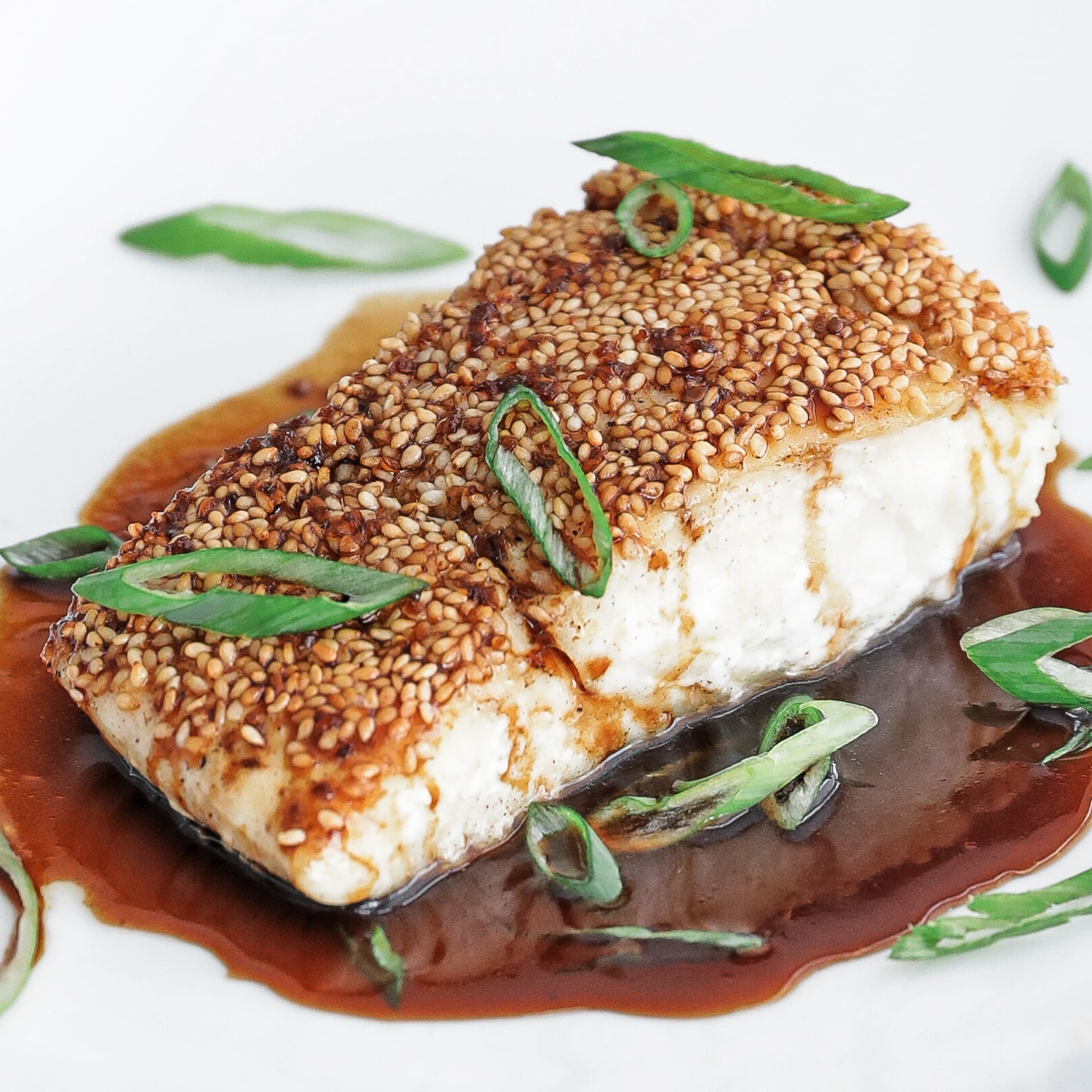 honey soy glazed halibut