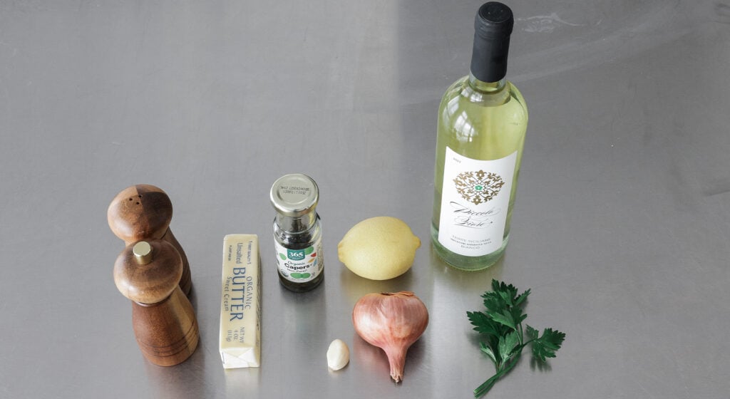 Lemon caper butter sauce  ingredients