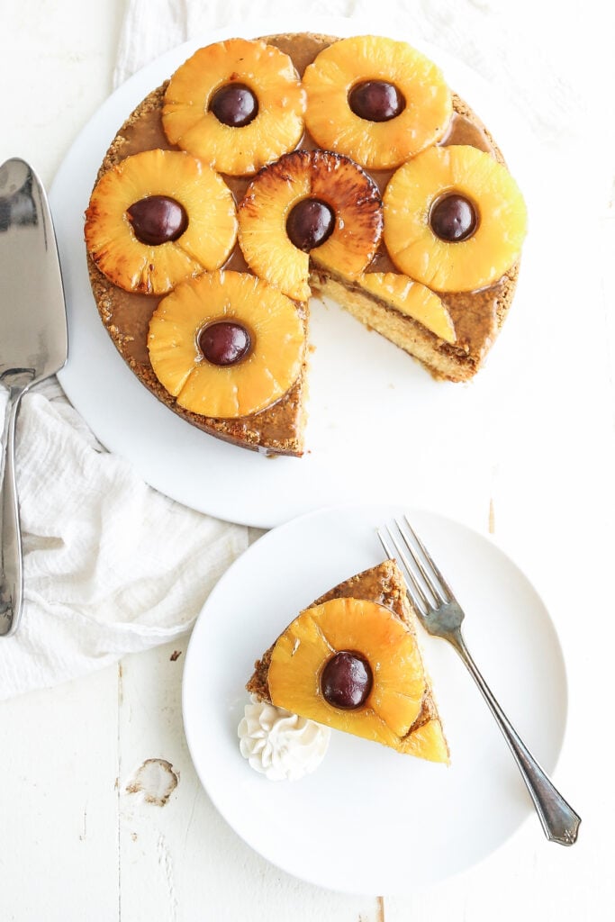pineapple upside down cake with cherries