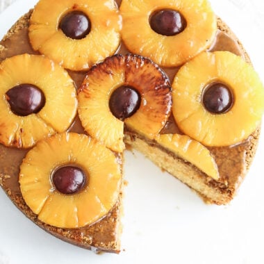 pineapple upside down cake with cherries