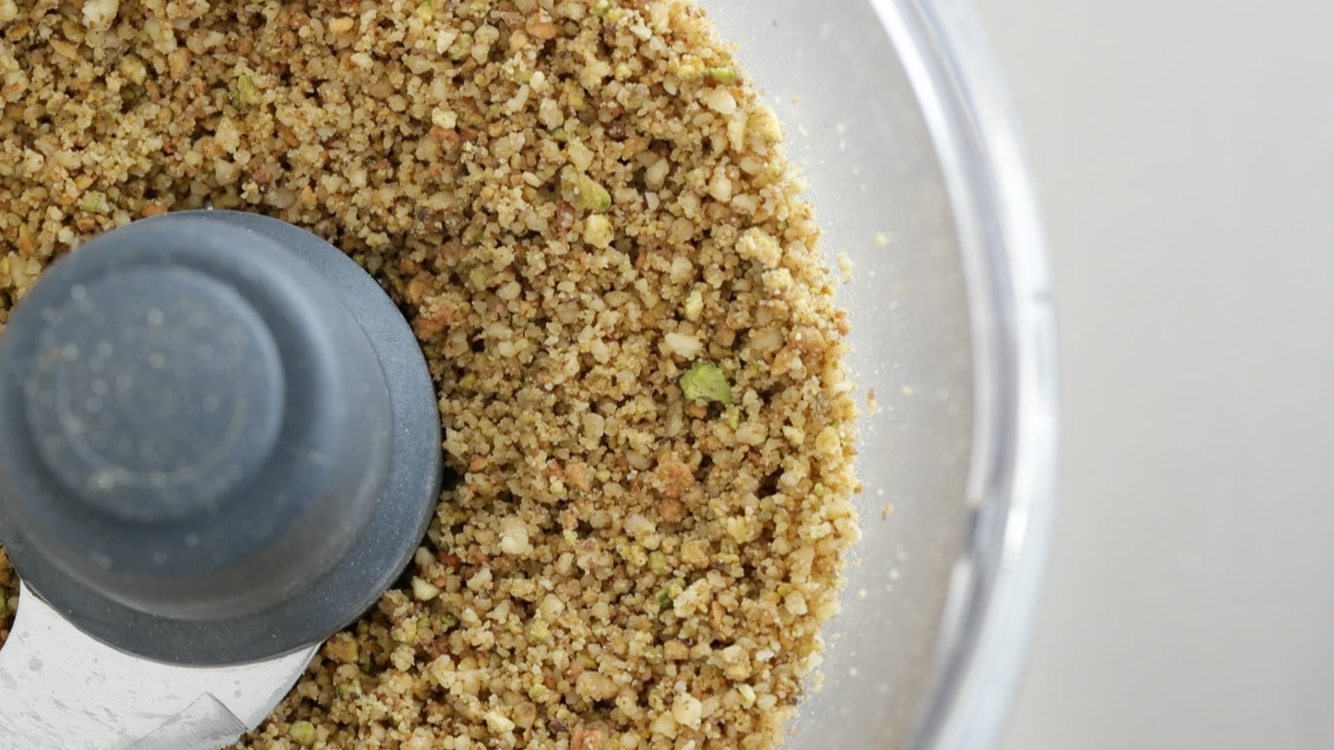 processing nuts in a food processor