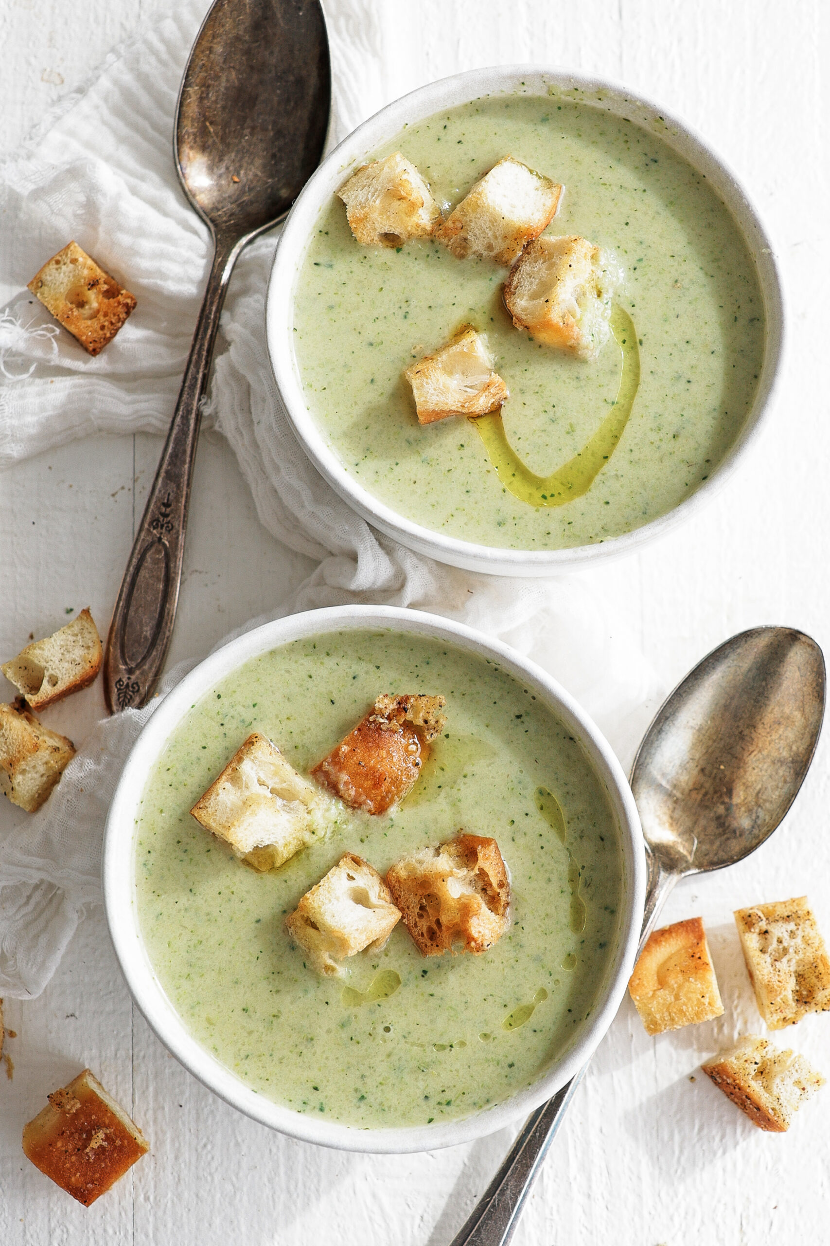 Cream of Broccoli Soup (Using Broccoli Stems) - Chef Billy Parisi