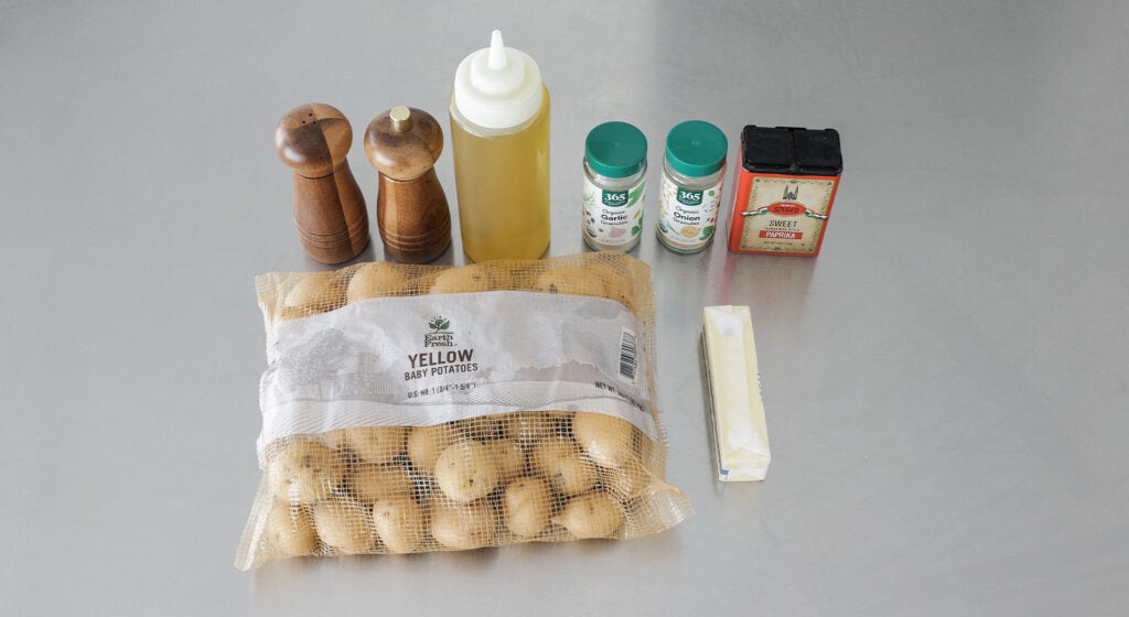 Crispy roasted potatoes ingredients