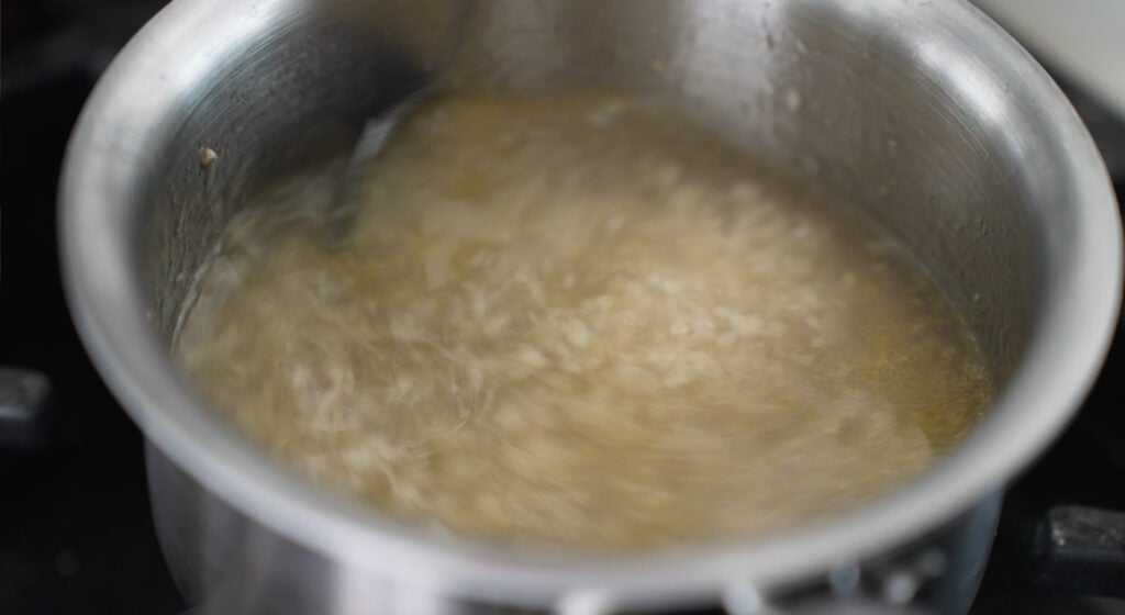 ingredients simmering